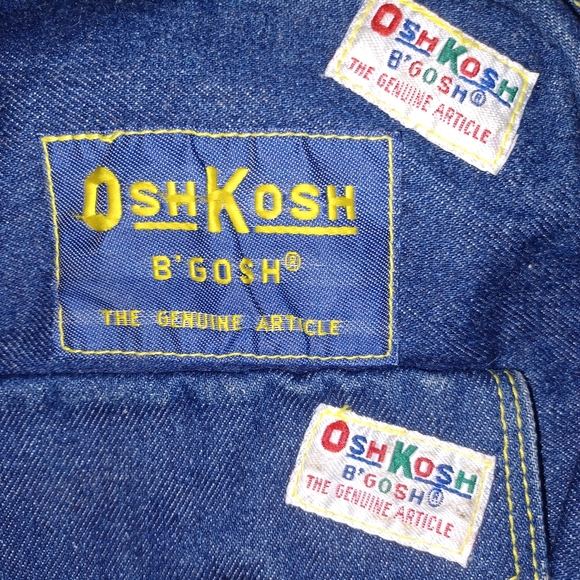 Kids’ Vintage OshKosh B’Gosh Denim Backpack EUC Patches - Picture 3 of 6